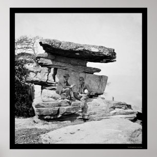 Soldaten van Umbrella Rock in Chattanooga, TN 1864 Poster