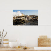 Soldaten verdedigen hun positie poster (Keuken)