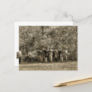 Soldaten voor de burgeroorlog briefkaart