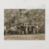 Soldaten voor de burgeroorlog briefkaart (Voorkant)