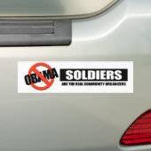 Soldaten zijn de echte organisatoren van de gemeen bumpersticker (Op auto)