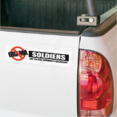Soldaten zijn de echte organisatoren van de gemeen bumpersticker (Op Truck)