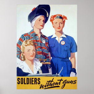 Soldaten zonder Pistolen ~  Tweede Wereldoorlog. Poster