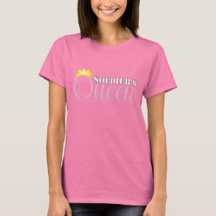 Soldays koningin voor donkere kleding t-shirt