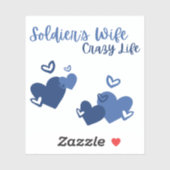 Soldays vrouw, Crazy Life Sticker (Vel)