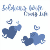Soldays vrouw, Crazy Life Sticker (Voorkant)