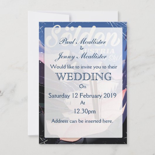 Sölden Austria  poster Kaart (Voorkant)