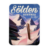 Sölden Austria  poster Magneet (Verticaal)