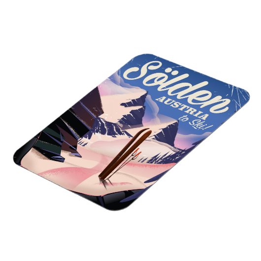 Sölden Austria  poster Magneet (Linkerzijde)