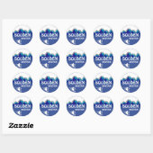 Solden Oostenrijk blauw wit ski logo stickers (Vel)