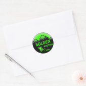 Solden Oostenrijk groene snowboard kunst stickers (Envelop)