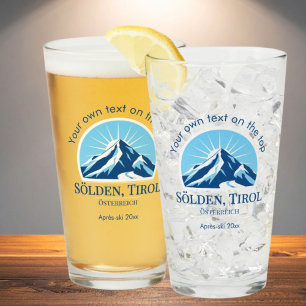 Sölden Oostenrijk Oostenrijk skioord drank bier Glas