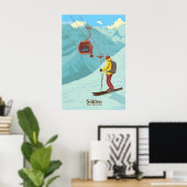 Sölden Skigebied Reisposter Poster (Thuiskantoor)