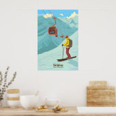 Sölden Skigebied Reisposter Poster (Keuken)