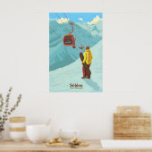 Solden Snowboarden Reisposter Poster (Keuken)
