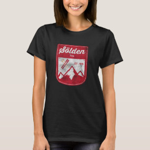 Sölden Tirol Oostenrijk Winter Apres Skisport Retr T-shirt