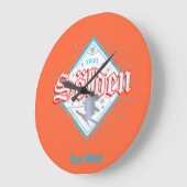 Solden Tirol Retro Skier  Ski Holiday Grote Klok (Hoek)