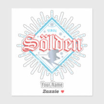 Solden Tirol Retro Skier  Ski Holiday