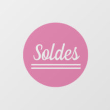 Soldes autocollant stickers pour vitrines magasins