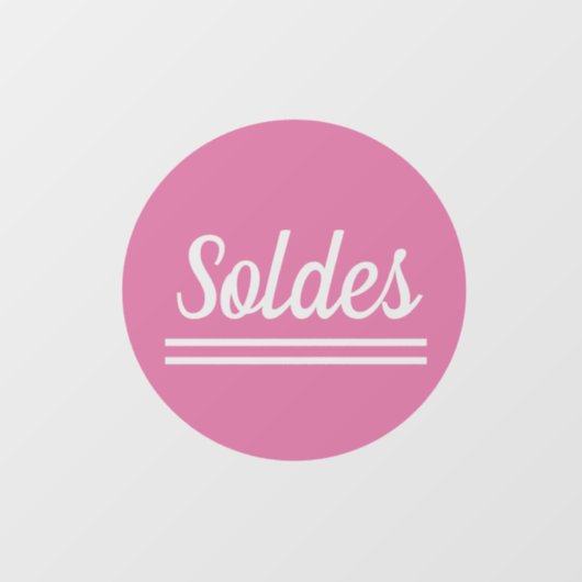 Soldes autocollant stickers pour vitrines magasins (Vel)