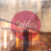 Soldes autocollant stickers pour vitrines magasins (Vel 2)