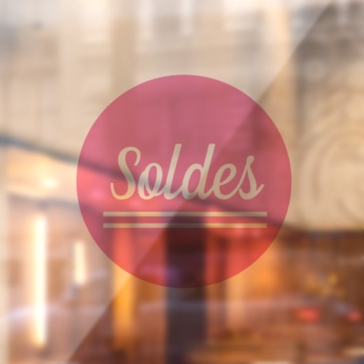 Soldes autocollant stickers pour vitrines magasins (Vel 2)
