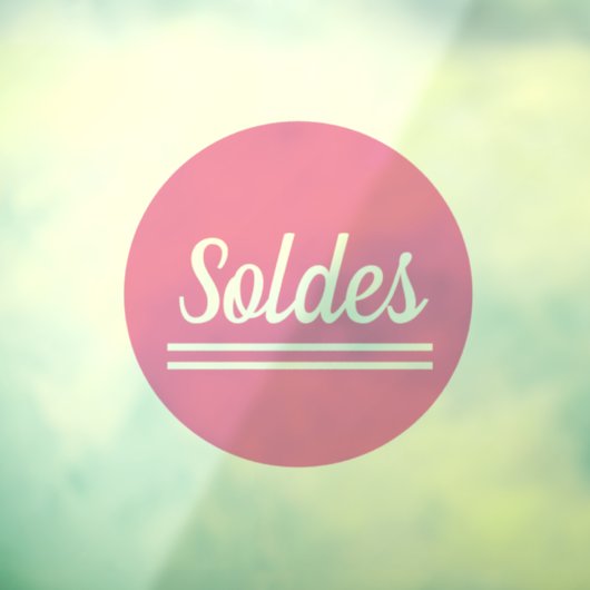 Soldes autocollant stickers pour vitrines magasins (Vel 3)
