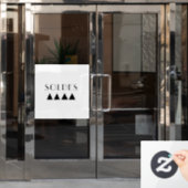 Soldes - Autocollant vitrine - Sticker vitrine  (Kantoordeur)