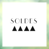 Soldes - Autocollant vitrine - Sticker vitrine  (Vel 3)