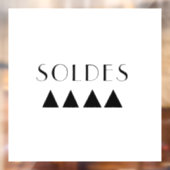 Soldes - Autocollant vitrine - Sticker vitrine  (Vel 2)
