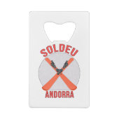 Soldeu, Andorra Creditkaart Flessenopener (Achterkant)