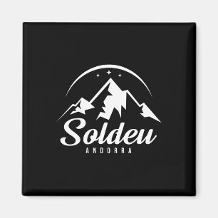 Soldeu Andorra skigebied snowboarden Magneet
