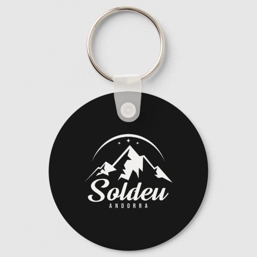 Soldeu Andorra skigebied snowboarden Sleutelhanger (Voorkant)