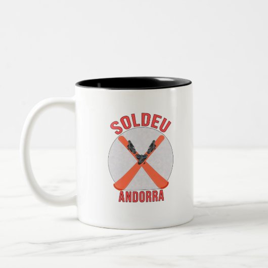 Soldeu, Andorra Tweekleurige Koffiemok (Links)