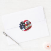 Soldevlag Ronde Sticker (Envelop)