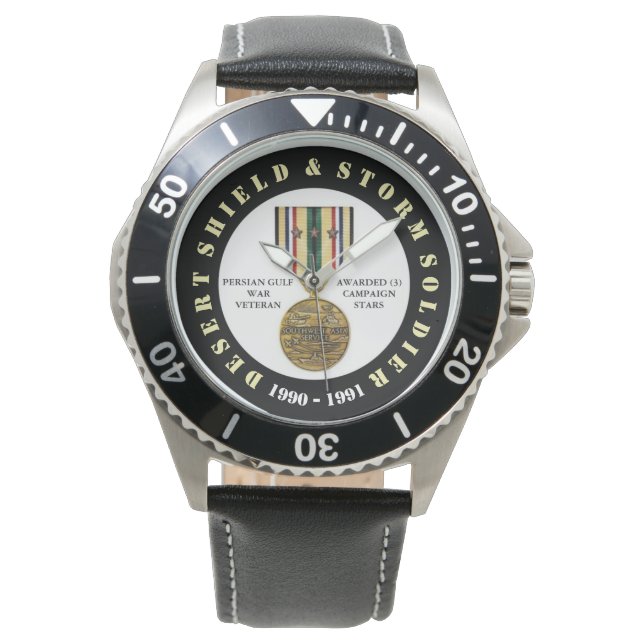 SOLDIER 3 CAMPAIGN STARS Desert Storm Horloge (Voorkant)
