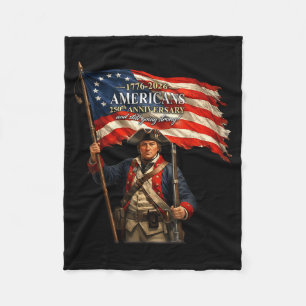 Soldier Amerikaanse Vlag Patriotische Trots Design Fleece Deken