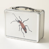 Soldier Beetle Painting on Metal Lunch Boxes (Achterkant)