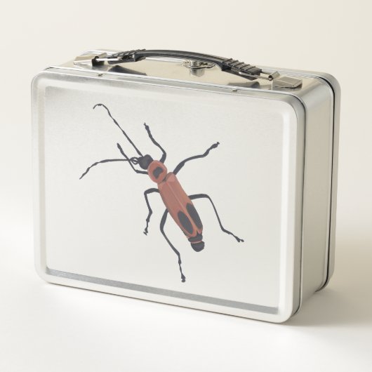 Soldier Beetle Painting on Metal Lunch Boxes (Achterkant)