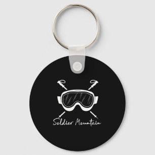 Soldier berg Idaho skien ski bril vakantie Sleutelhanger