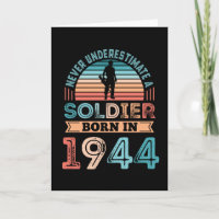 Soldier born 1944 80th Birthday Gift Veteran Dad
