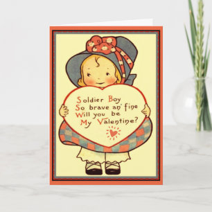 Soldier Boy so Brave  Valentijn Card Feestdagen Kaart