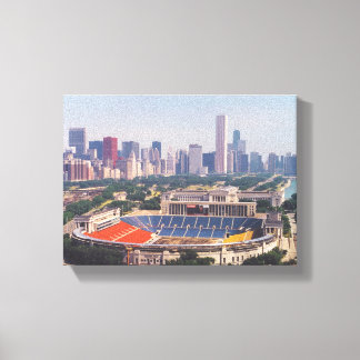 Soldier Field Skyline Canvas Afdruk
