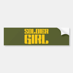 SOLDIER GIRL BUMPERSTICKER