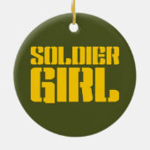 SOLDIER GIRL KERAMISCH ORNAMENT (Achterkant)