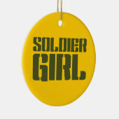 SOLDIER GIRL KERAMISCH ORNAMENT (Rechts)