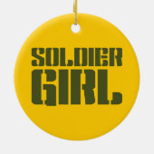 SOLDIER GIRL KERAMISCH ORNAMENT (Achterkant)