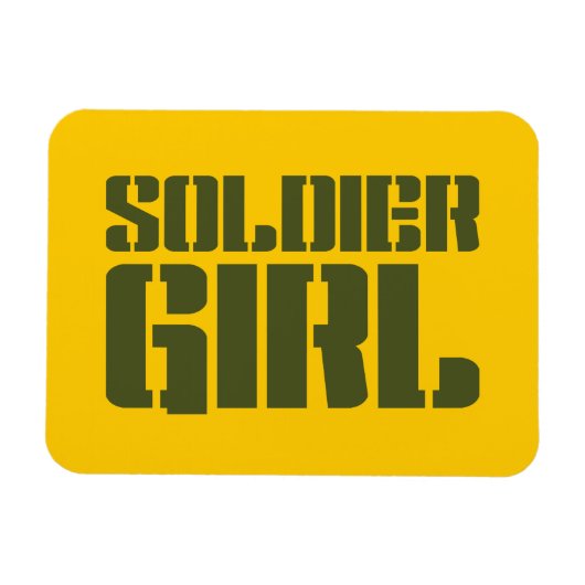 SOLDIER GIRL MAGNEET (Horizontaal)