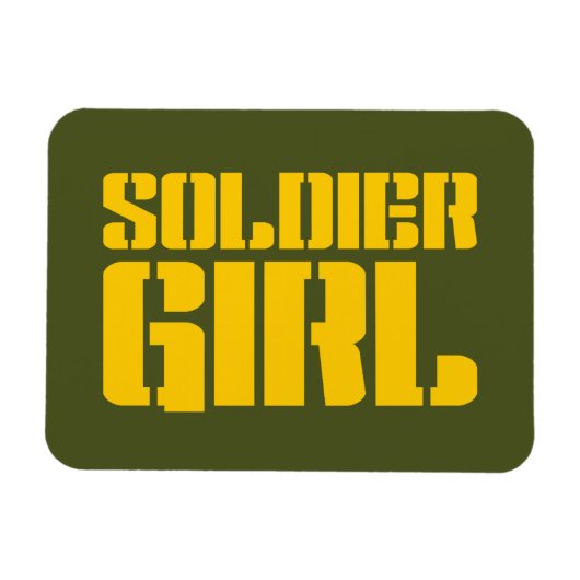 SOLDIER GIRL MAGNEET (Horizontaal)