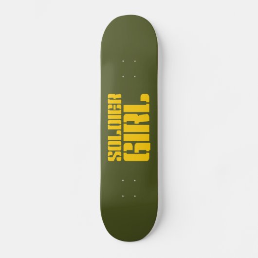 SOLDIER GIRL PERSOONLIJK SKATEBOARD (Voorkant)